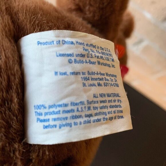Two Build a Bear Workshop Teddy Plush Stuffed Tan Happy Hugs & Classic Brown - Picture 11 of 16